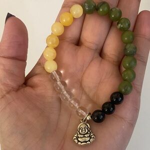 Buddha Bracelet- Wealth- Multi Stone